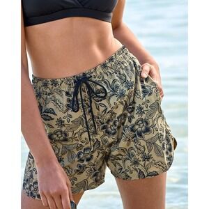 Garnet Hill Womens Active Paddleboard Shorts Size Small Recycled Polyester